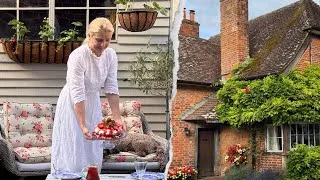 Thumbnail: The Art of a Slow English Summer | Wimbledon Cake, Garden Moments & Village Walks