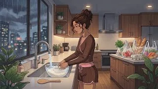 Thumbnail: Slow Evenings After Work, visiting the convenient store, Indian chicken curry with rice and naan 