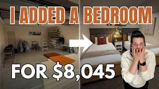 Thumbnail: I Turned a Garage Into a Bedroom for $8,045 - Here's Every Cost