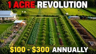 Thumbnail: The Most Profitable Way to Design a 1-Acre Farm | How to Turn 1 Acre into a 7-Stream Income Engine