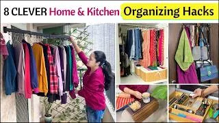 Thumbnail: 8 CLEVER Home & Kitchen Organization Ideas | Small Space Organizing | Practical Storage Solutions