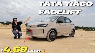 Thumbnail: Tata Tiago Facelift 2026 Review | ₹4.69 Lakh में Tiago 2026 🤍