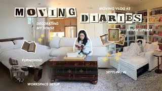 Thumbnail: creating my dream cozy home 🏡📚 bedroom setup, office makeover + decorating (moving vlog #3)