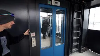 Thumbnail: NINE ELEVATOR ENTHUSIASTS TOGETHER! "Katarinahissen" historic scenic elevator in Stockholm, Sweden