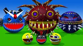 Thumbnail: MS PACMAN & NEW RED PACMAN VS TWO YELLOW MONSTER PACMAN FIGHTING IN POKEMON #2026 EPIC 3D BATTLE !!!