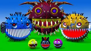 Thumbnail: MS PACMAN & NEW RED PACMAN VS TWO YELLOW MONSTER PACMAN FIGHTING IN POKEMON #2026 EPIC 3D BATTLE !!!