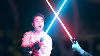 Thumbnail: I Built a Dueling Retractable Lightsaber