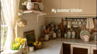Thumbnail: Summer kitchen of a homebody || tidy up & refresh, trying healthy diet, Fridge restocking,Shein haul