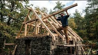 Thumbnail: Old Stone Walls Become a Warm Forest Cabin  Complete Hand Built Stone Cabin Restoration