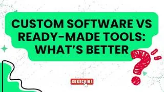 Thumbnail: Custom Software vs Ready-Made Tools: What’s Better? | Hexa Solutions