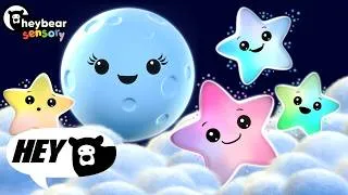 Thumbnail: Hey Bear Bedtime  - Mindful Moon and Sleepy Stars Lullaby Adventure -  Bedtime Video