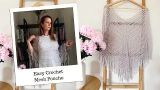 Thumbnail: Easy Crochet Top Down Mesh Poncho