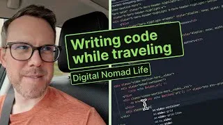 Thumbnail: A week in the life of a freelance developer. Travel, coding in the car & a near crash!