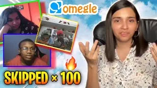 Thumbnail: When an Indian Girl goes on OMEGLE ! Part 2 || Roasting people and get Skipped × 100 🤣
