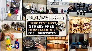 Thumbnail: 10 Five-Minute Habits for a Clean & Organized Home 🏡 | Zero-Cost Tips for Housewives #kitchenhack 