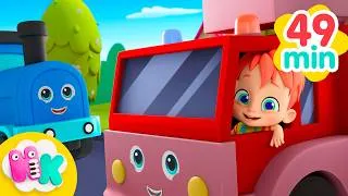 Thumbnail: Die Geräusche von Kinderfahrzeugen | Fahrzeuglärm | HeyKids Kinderlieder TV