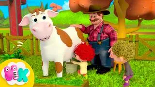 Thumbnail: Auf der Farm 👩‍🌾🐷 Tiere für Babys 🐮 Lied für Kinder | HeyKids Kinderlieder TV