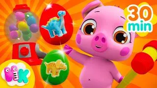 Thumbnail: Das Lied von den Dinos-Eiern! 🦖🥚 Dinosaurier für Kinder | HeyKids Kinderlieder TV