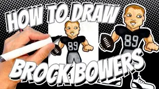 Thumbnail: How to Draw Brock Bowers for Kids - Las Vegas Raiders NFL Football Player
