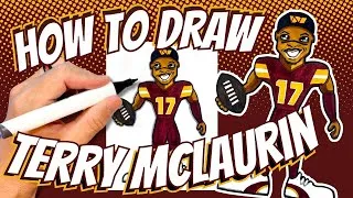 Thumbnail: How to Draw Terry McLaurin for Kids - Washington Commanders NFL Football Player