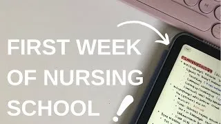 Thumbnail: First Week of Nursing School (Vlog)
