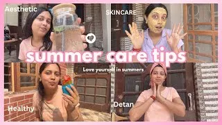 Thumbnail: My Calm & Refreshing Summer Self Care Routine ☀️ | Skin Glow, Hair Care & Hydration Secrets| Glow up