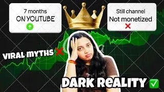 Thumbnail: 7 months of You-tube journey still channel is not monetized😱; Monetization is hard AF #monetization