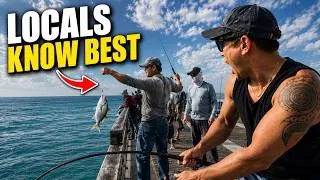 Thumbnail: Florida Pier Fishing Locals Schooled Me… I Learn the REAL Way to Fish.