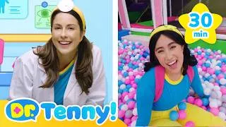 Thumbnail: Learning with Tenny at Hospital and Indoor Playground🛝 | Educational Videos for Kids | Hey Tenny!