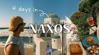 Thumbnail: Naxos, Greece 🇬🇷 | Beaches, Mount Zas, Olive Oil Museum, Villages & Food (4-Day Travel Vlog)