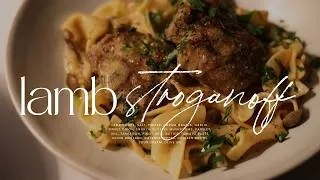 Thumbnail: Cozy Lamb Stroganoff Recipe | Slow Cooking at Home | #ASMRCooking,  No Talking