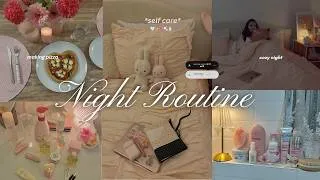 Thumbnail: self care NIGHT ROUTINE 🕯️✨unwind w/me | pilates , shower, making pizza, & more