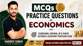 Thumbnail: 03 Punjab lecturer exam 2021 PYQs solution Part -03 | by Hardev Singh