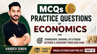 Thumbnail: 01 Punjab lecturer exam 2021 PYQs solution | by Hardev Singh