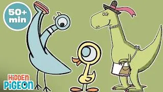 Thumbnail: The Pigeon HAS to Go to School! & More Kids' Stories for Read a Book Day 📚 | Hidden Pigeon Channel