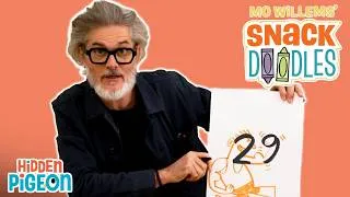 Thumbnail: ✏️ Draw with Mo Willems the Number 29! | Snack Doodles | Hidden Pigeon Channel