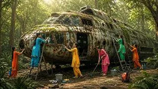 Thumbnail: 5 Village Girls Transform a Giant Abandoned Cliffside Ship into a Dream Home #VillageGirls