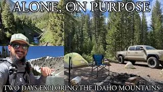 Thumbnail: "ALONE, ON PURPOSE" inspired by Patrick Taylor | SOLO Hiking and Camping in the Idaho mountains