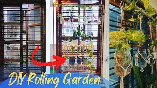 Thumbnail: DIY Rolling Garden | Living room decor | French window makeover | Rental friendly makeover