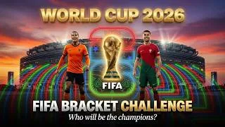 Thumbnail: FIFA World Cup 2026 Bracket Challenge 🔥 Ronaldo vs Van Dijk - Who Wins It All?