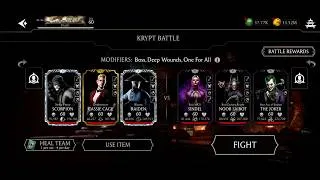 Thumbnail: MK Mobile: THE KRYPT - Boss Fight: S.F. Scorpion - U. Cassie Cage - K. Raiden