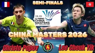 Thumbnail: 🔥 JUMP SMASH 🔥 Christo Popov (FRA) vs Lee Cheuk Yik (HKG) | SF China Masters 2026 | Full Score