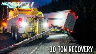 Thumbnail: Ken’s 30 Ton Wrecker Takes on a Late Night Ditch Recovery | Highway Thru Hell