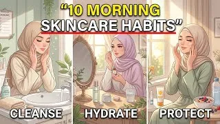 Thumbnail: 10 Simple Islamic Morning Habits for Healthy & Glowing Skin | Hijabi Grow Up