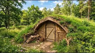 Thumbnail: Building a Warm ROUND Dugout Shelter for Winter | Cozy Fireplace & Grass Roof @osbushcraft