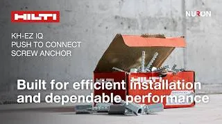 Thumbnail: Push To Connect Screw Anchor | Hilti KH-EZ IQ