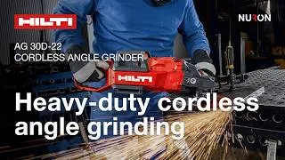 Thumbnail: Heavy-Duty Cordless Cutting & Grinding Power | Hilti AG 30D-22