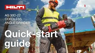 Thumbnail: Hilti AG 30D-22 Heavy-Duty Cordless Grinder | Quick-start guide