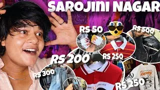 Thumbnail: waffle T-shirt | Sarojini Nagar Market Delhi iN Winter | 🤯 Sarojini Nagar Market in Delhi  | vlog 🔥