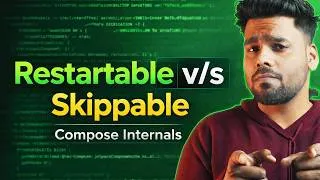 Thumbnail: Restartable vs Skippable Composables — Explained Like Never Before 🚀